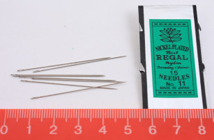 " Gamma" Иглы бисерные сталь HN- 30 25 шт №11