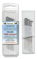 " Gamma" FN- 005 Иглы для валяния ( фелтинга) запасные в пластиковой упаковке с европодвесом 5 шт №40 тонкие