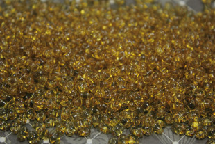 Бисер Чехия TWIN 2.5 x 5 мм 50г B1003 янтарный