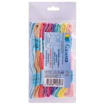 Нитки для вышивания Gamma набор мулине № 11 меланж 100% хлопок 9 цв. x 8 м Ассорти 4 - 9 цветов