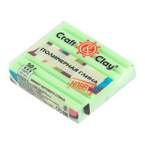 Craft & Clay полимерная глина CCH эффект матового стекла 50г 1406 зеленое яблоко