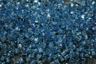 Бисер Япония CUBE 3 мм 10 г 0023 светло-голубой