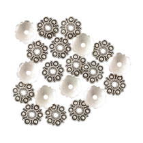 " Zlatka" Розетка для бус MFR- 17 14 мм 10 шт 01 под античное серебро