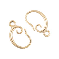 " Zlatka" Швензы FMK- H11 11 х 15 мм 2 шт 02 под золото